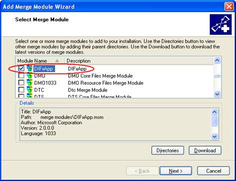 difx merge module